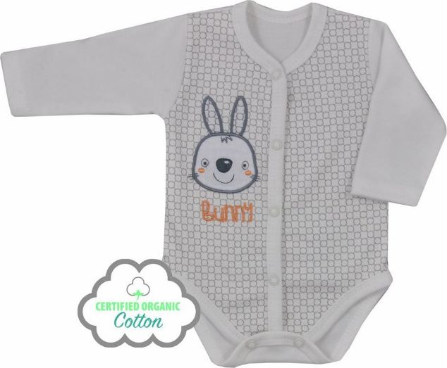 Kojenecké BIO body celorozepínací Koala Bunny béžové Béžová 62 (3-6m) - obrázek 1