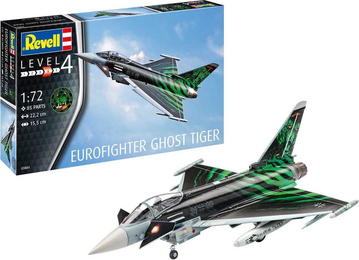 REVELL ModelSet letadlo 63884 - Eurofighter "Ghost Tiger " (1:72) - obrázek 1
