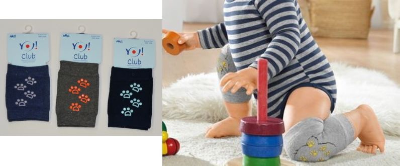 Dětské nákoleníky YO BABY s protiskluzovou úpravou ABS - obrázek 1