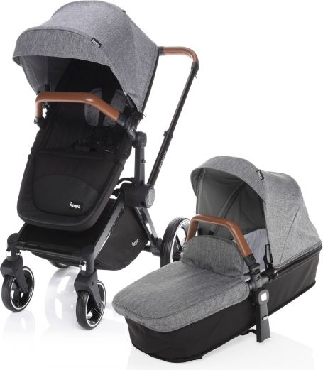Zopa SET Podvozek Evoque + Barevný set ke kočárku Evoque B/BR_Grey Melange - obrázek 1