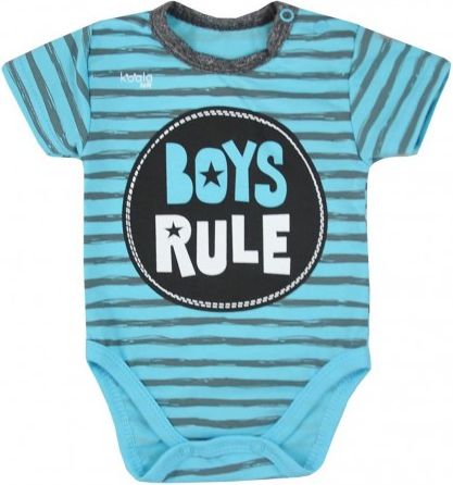 Kojenecké letní body Koala Boys Rule modré, Modrá, 86 (12-18m) - obrázek 1