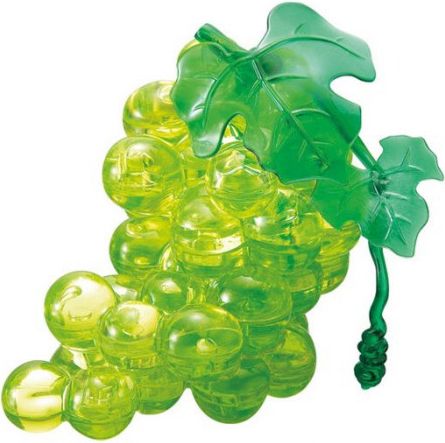 HCM KINZEL 3D Crystal puzzle Hroznové víno zelené 46 dílků - obrázek 1
