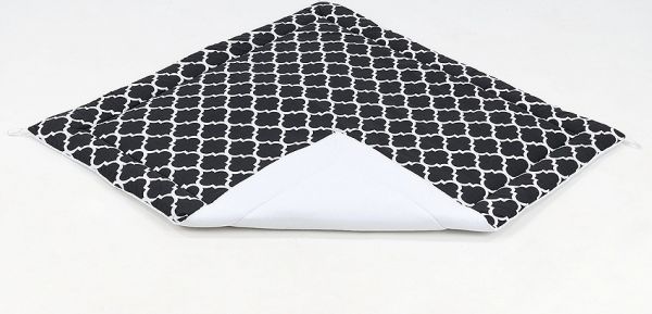 Mamo Tato Podložka do stanu pro děti teepee, týpí -  maroko černé/bílá - obrázek 1