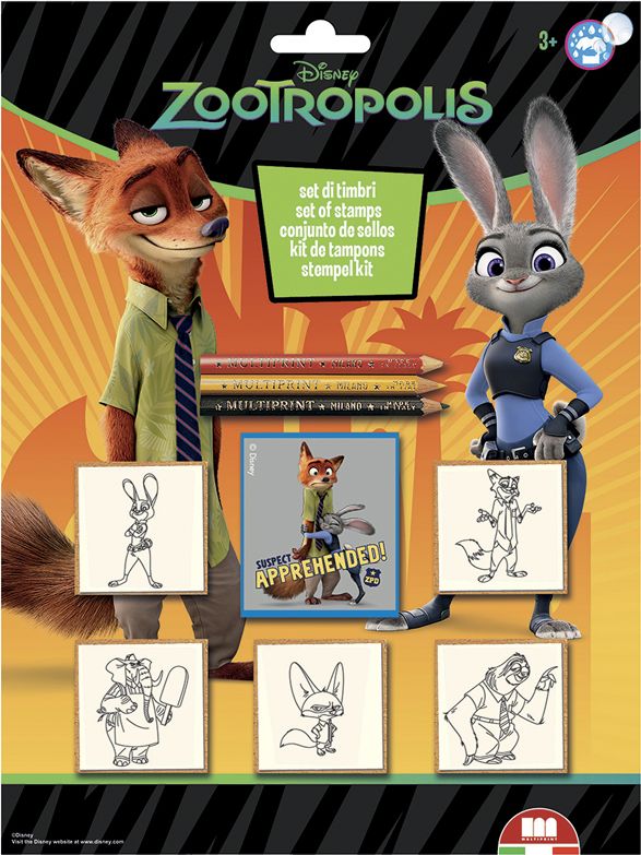Razítka Zootropolis blistr 5 ks - obrázek 1