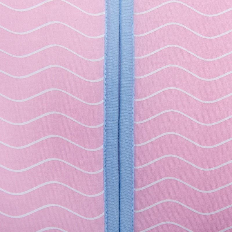 Natulino dětský spací pytel pro miminko, NATURAL PINK WHITE WAVES / BLUE, 2vrstvý, N (0 - 3 měsíce) - obrázek 4