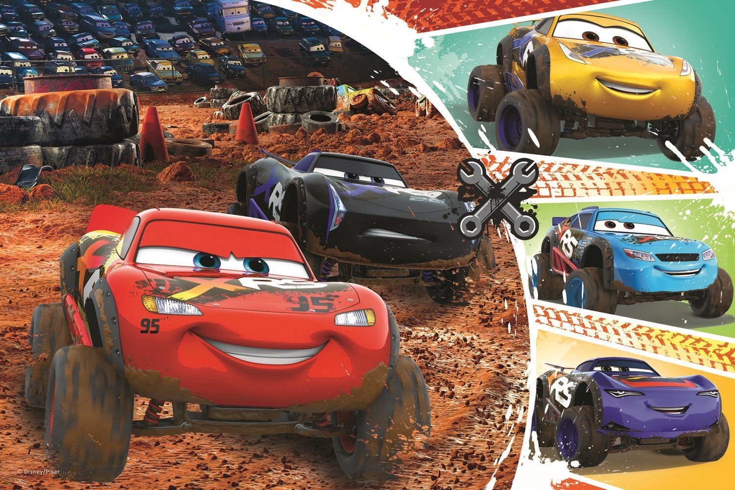 TREFL Puzzle Auta 3: Rallye 60 dílků - obrázek 1