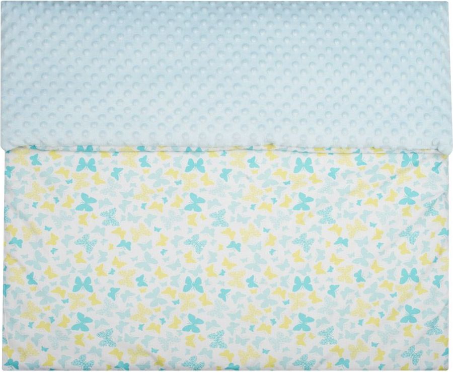 Dětská deka z Minky s výplní New Baby modrá 80x102 cm - obrázek 3
