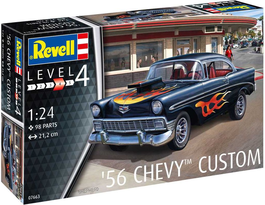 REVELL ModelSet auto 67663 - '56 Chevy Customs (1:24) - obrázek 1