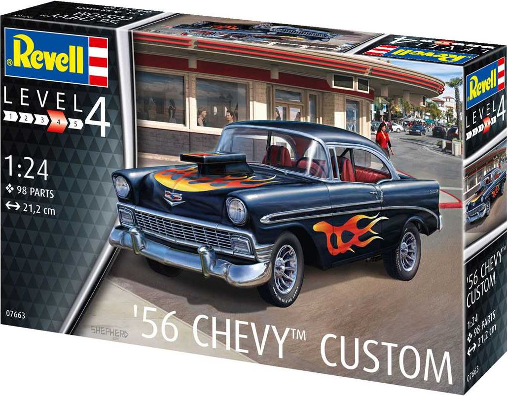 REVELL ModelSet auto 67663 - '56 Chevy Customs (1:24) - obrázek 2