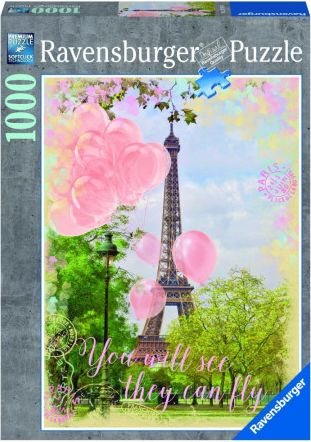 RAVENSBURGER Puzzle Snění u Eiffelovy věže 1000 dílků - obrázek 1