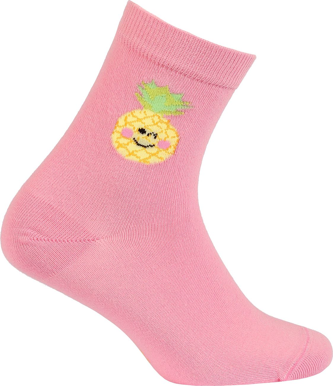 Dívčí ponožky se vzorem WOLA ANANAS růžové Velikost: 21-23 - obrázek 1