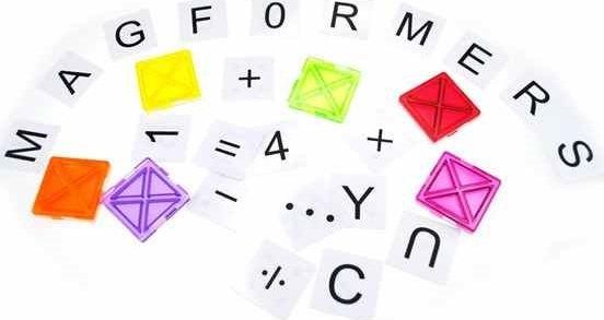 Magnetická stavebnice MAGFORMERS Panely ABC - obrázek 3