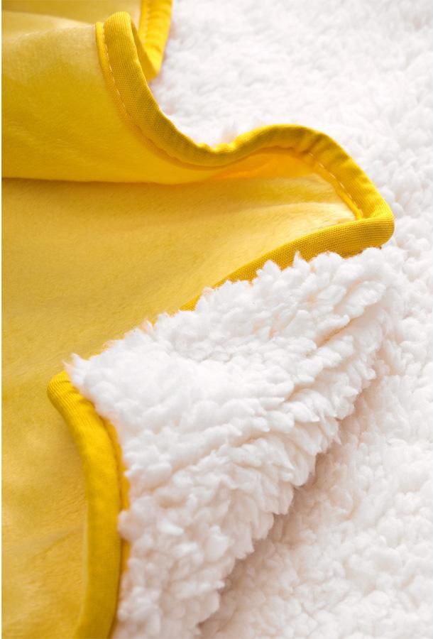 Dětská deka Sensillo 3D Sladký medvídek 75x100 cm yellow - obrázek 2