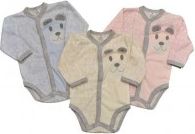 Kojenecké celopropínací body, Zuzia, Medvídek 3D, modré vel.62 - obrázek 2