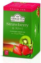 Ahmad Tea Green Tea Strawberry & Kiwi porcovaný čaj 20 sáčků - obrázek 1
