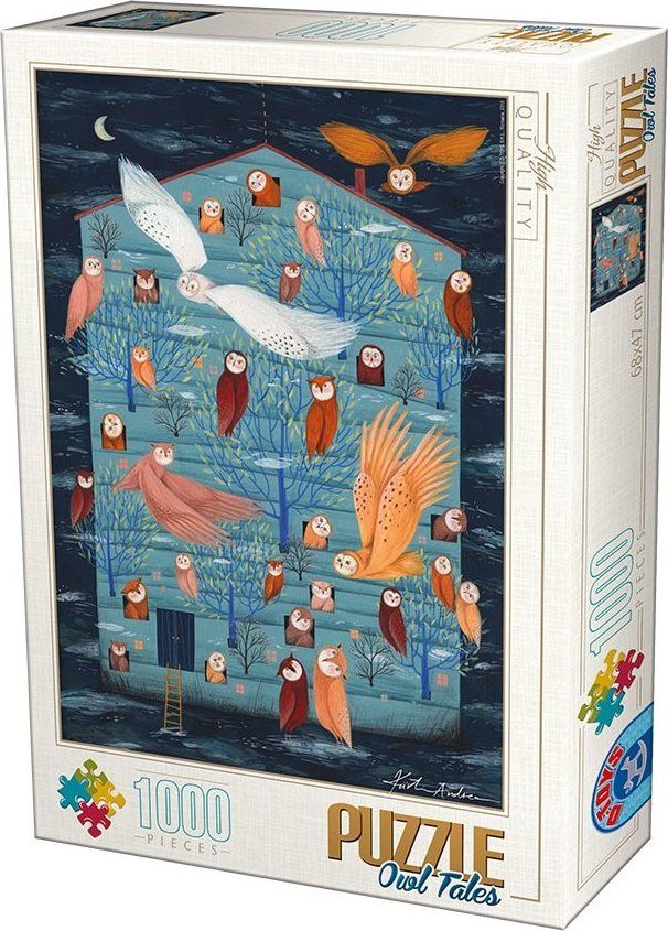 D-TOYS Puzzle Soví dům 1000 dílků - obrázek 1
