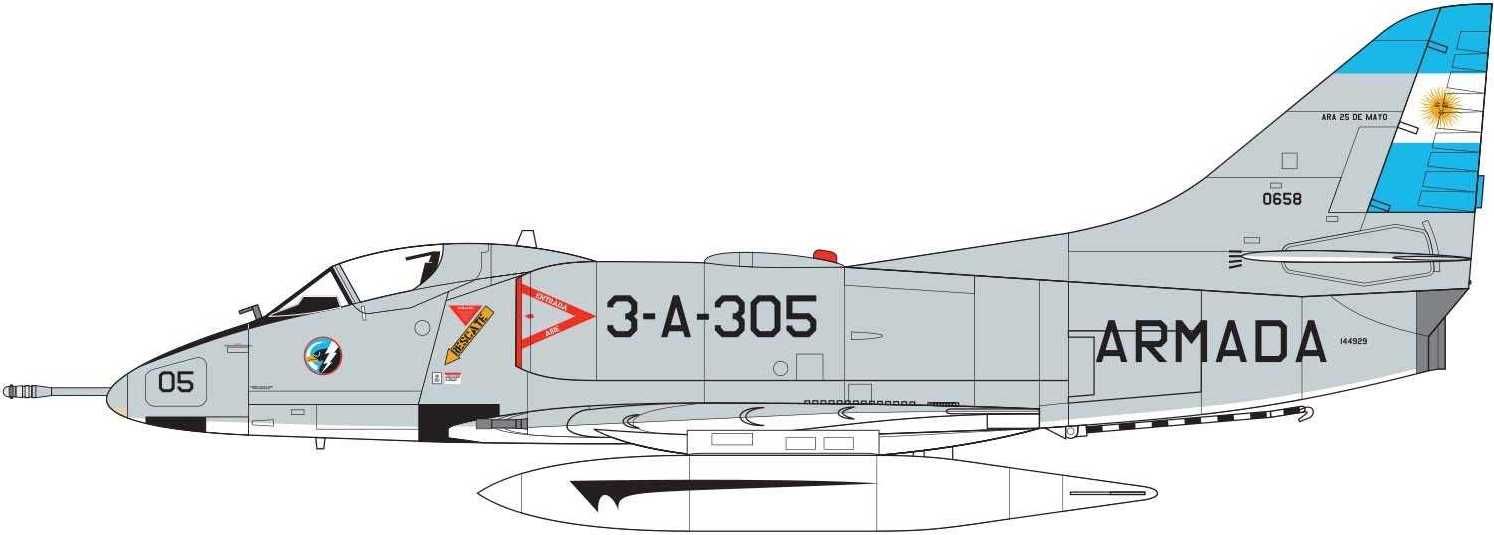 AIRFIX Classic Kit letadlo A03029A - Douglas A4 Skyhawk (1:72) - obrázek 2