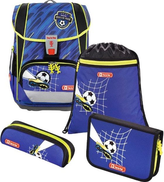 Školní aktovka Fotbal Hama LIGHT 2 4-dílný set Step by Step - obrázek 2