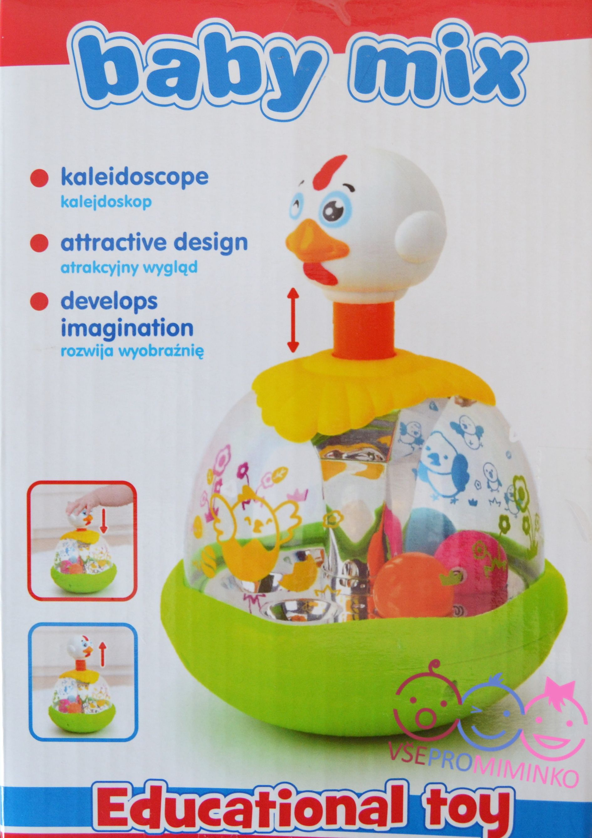 Dětský edukační kolotoč/kalejdoskop Baby Mix Klaun - obrázek 2