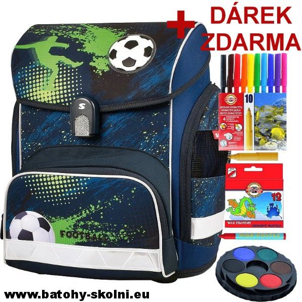 Školní aktovka Stil Football 3 - Doprava Zdarma - obrázek 1