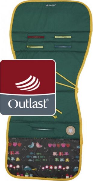 Little Angel podložka do kočárku Outlast zelená_BP - obrázek 1