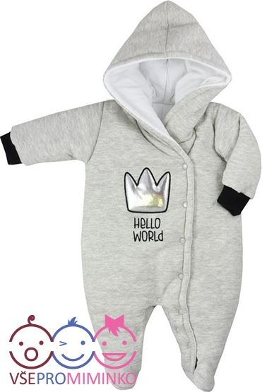 Zimní kojenecká kombinéza Koala Hello World velikost 62 - obrázek 1