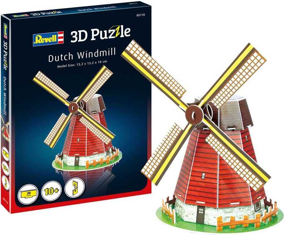 3D Puzzle REVELL 00110 - Dutch Windmill - obrázek 4