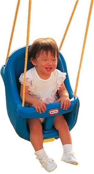 Little Tikes - Houpačka pro batolata s opěradlem - modrá - obrázek 1