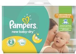 Pampers New Baby-Dry Mini 3 - 6 kg dětské pleny Giant Pack 100 ks - obrázek 1