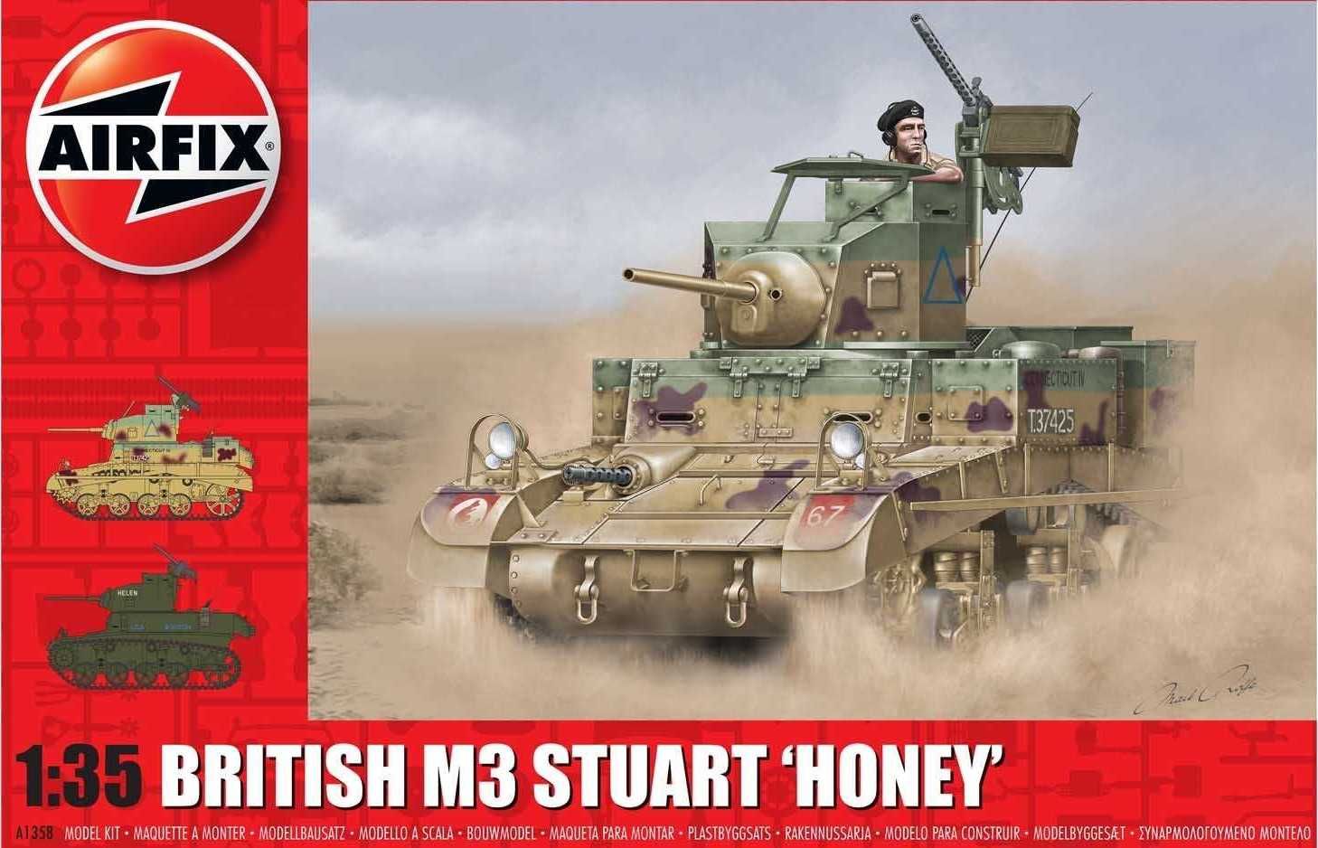 AIRFIX Classic Kit tank A1358 - M3 Stuart, Honey (British Version) (1:35) - obrázek 1