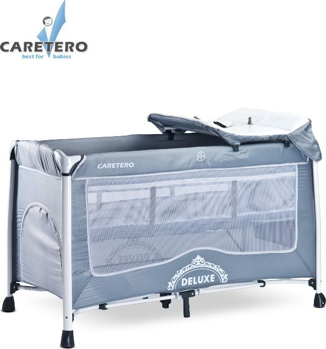 Cestovní postýlka CARETERO DELUXE Grey - obrázek 1