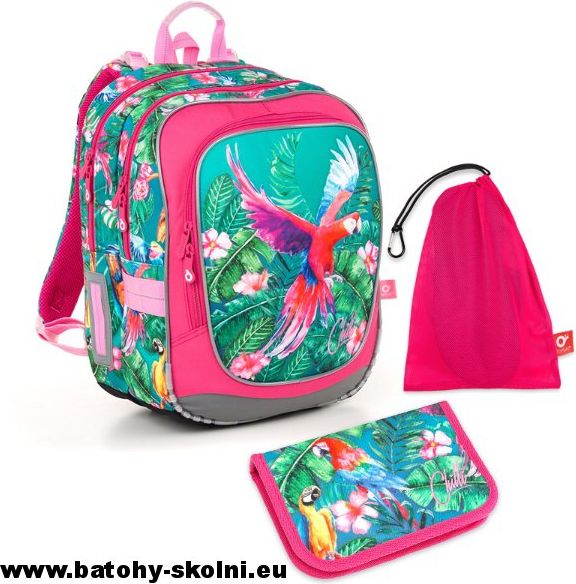 Školní batoh Topgal Papoušek 3 dílný ENDY 18001 Medium - obrázek 1