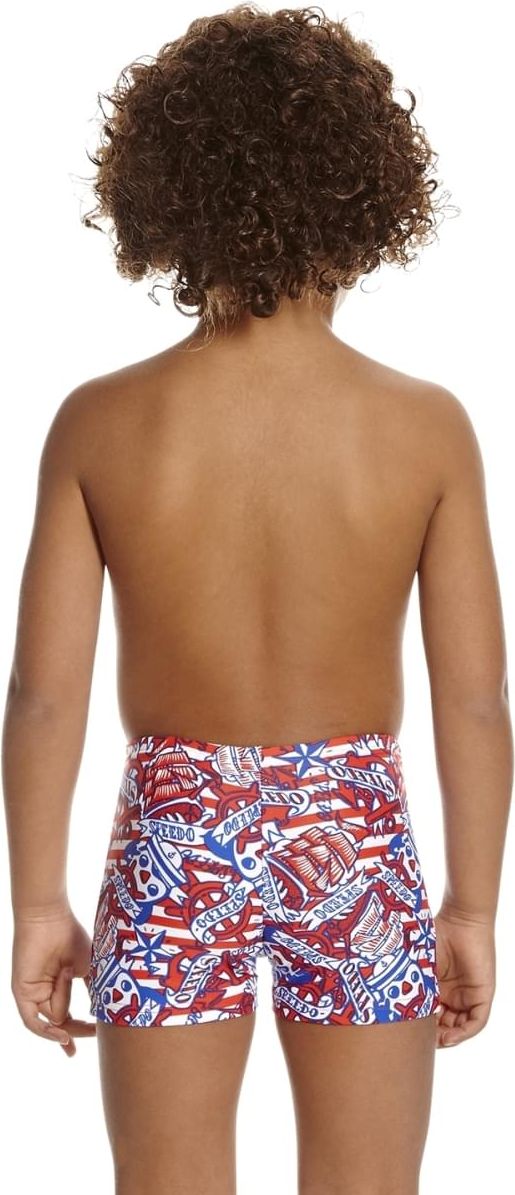 Speedo Space Traveller Essential Allover Aquashort - risk red/beautiful blue/white 116 - obrázek 2