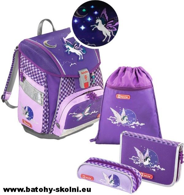 Školní aktovka Pegas Hama TOUCH2 Flesch 4-dílný set Step by Step - obrázek 2