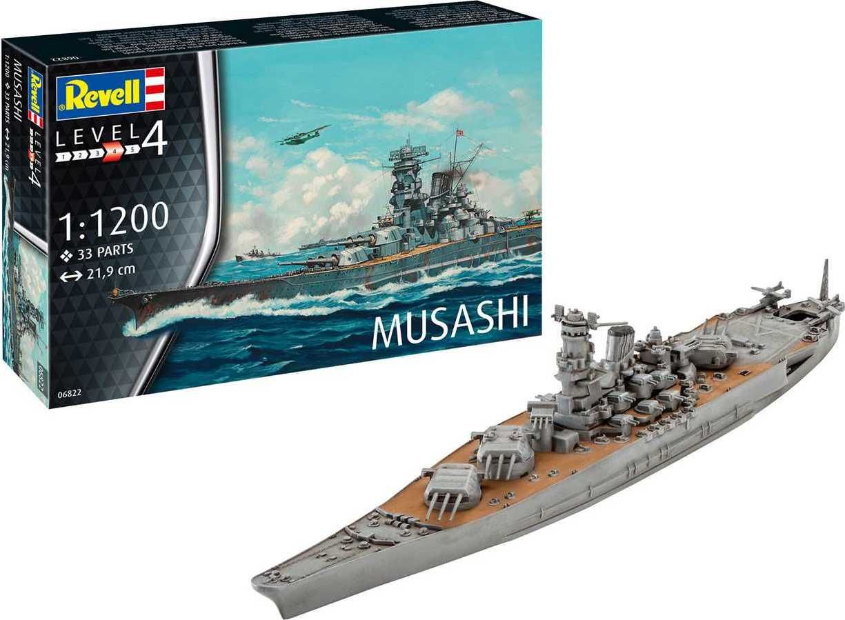 REVELL ModelSet loď 66822 - Musashi (1:1200) - obrázek 9