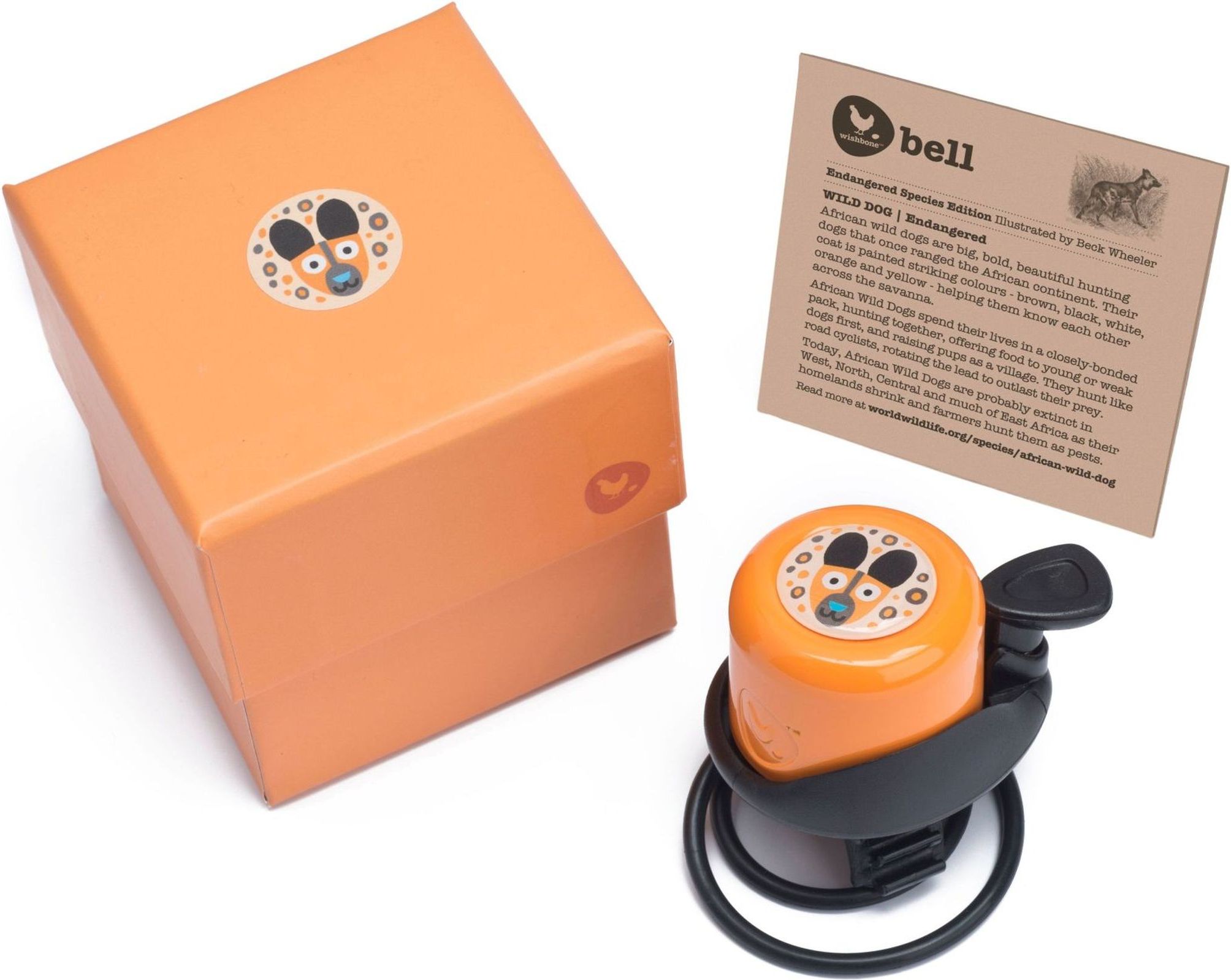 Wishbone Bike Bell Pes hyenovitý - Oranžová uni - obrázek 2