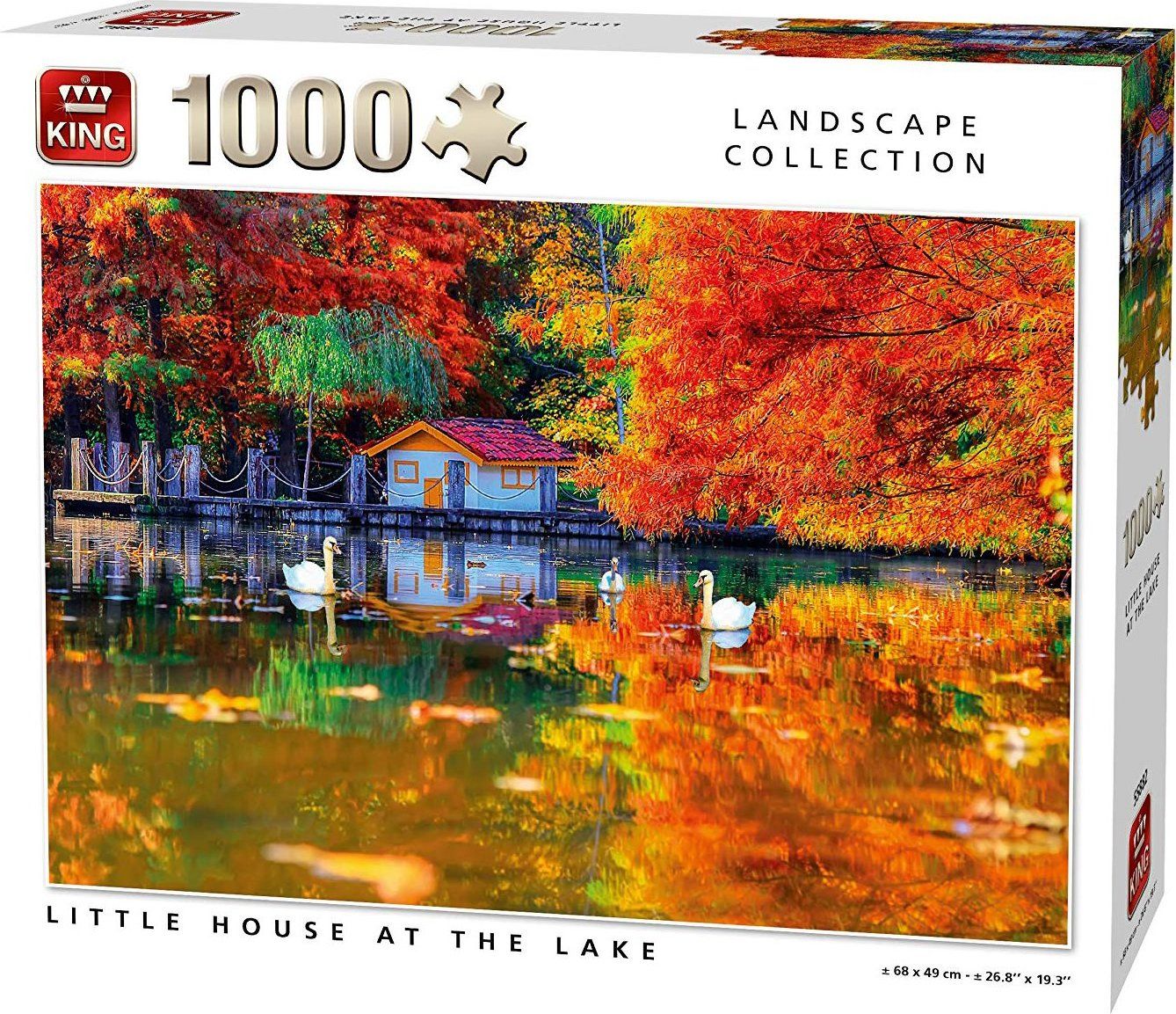KING Puzzle Dům u jezera 1000 dílků - obrázek 1