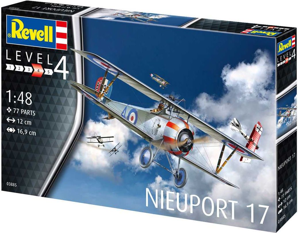 REVELL ModelSet letadlo 63885 - Nieuport 17 (1:48) - obrázek 2