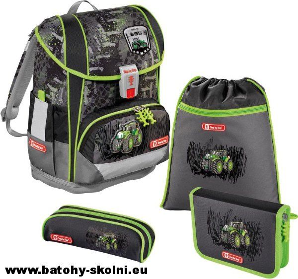 Školní aktovka Hama 4 dílný set Step by Step Light 2 Traktor - Doprava Zdarma - obrázek 1