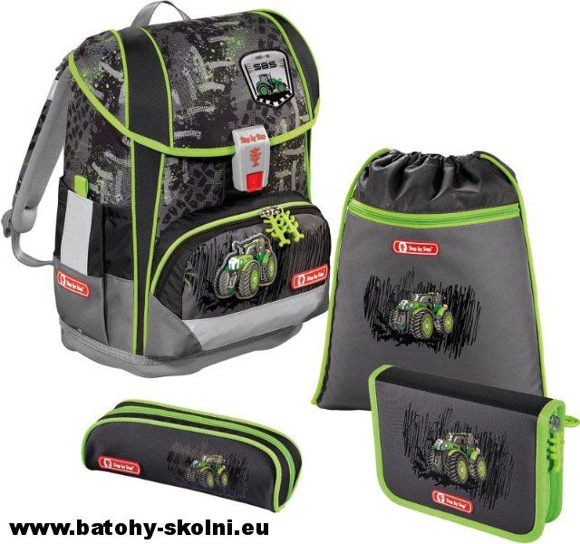 Školní aktovka Hama 4 dílný set Step by Step Light 2 Traktor - Doprava Zdarma - obrázek 2