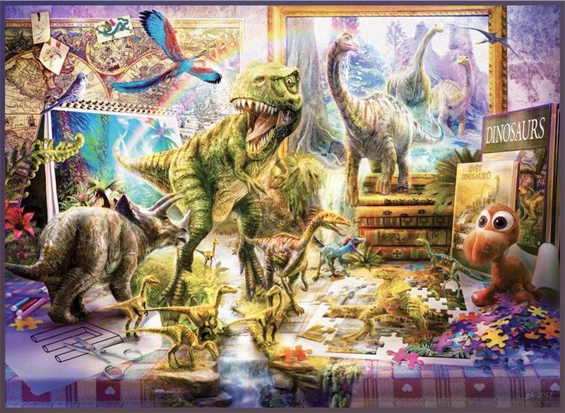 ANATOLIAN Puzzle Svět dinosaurů ožívá 1000 dílků - obrázek 1