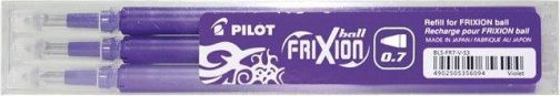 Náplň do rolleru "Frixion", fialová, 0,35mm, vymazatelná, PILOT, bal. 3 ks - obrázek 1