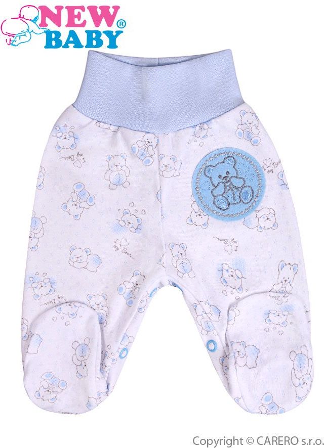 Kojenecké polodupačky New Baby Roztomilý Medvídek modré Modrá 74 (6-9m) - obrázek 1