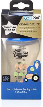 Tommee Tippee C2N 3m+ 340 ml kojenecká láhev 1 ks modrá - obrázek 2