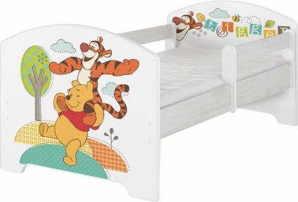 Dětská postel Disney - Medvídek PÚ a tygřík , Rozměry 140x70 - obrázek 1