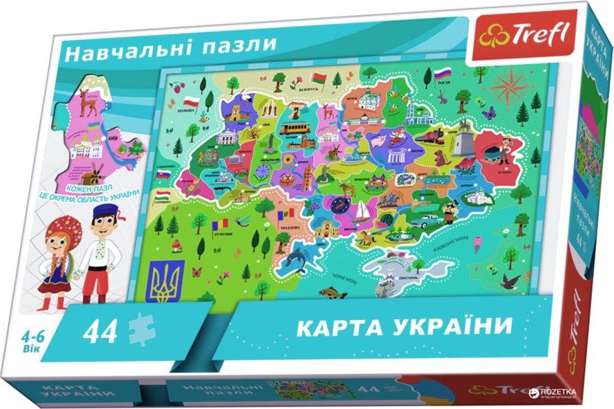 TREFL Puzzle Mapa Ukrajiny 44 dílků - obrázek 1