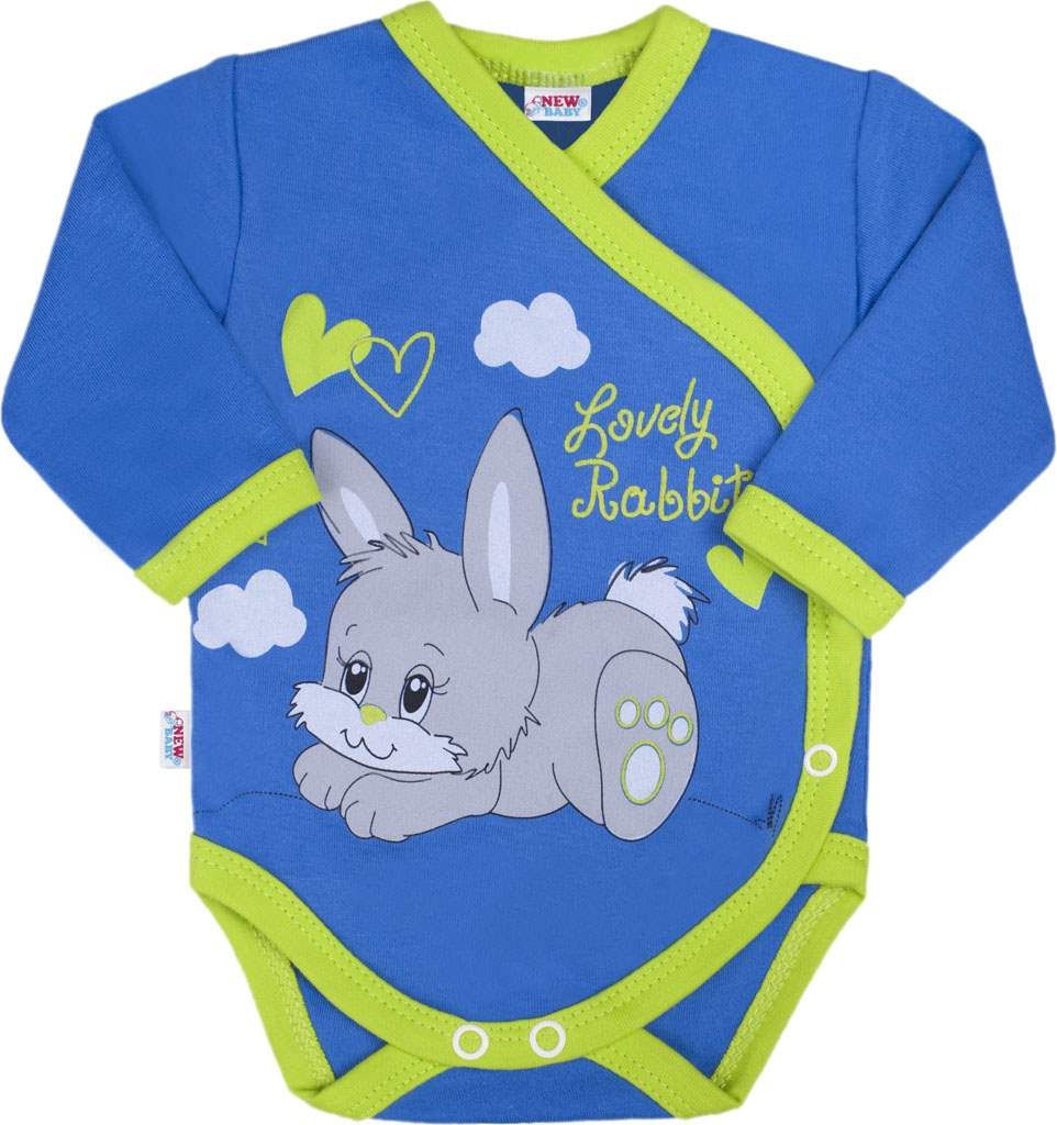 Dětské celorozepínací body New Baby Lovely Rabbit 68 (4-6m) - obrázek 1