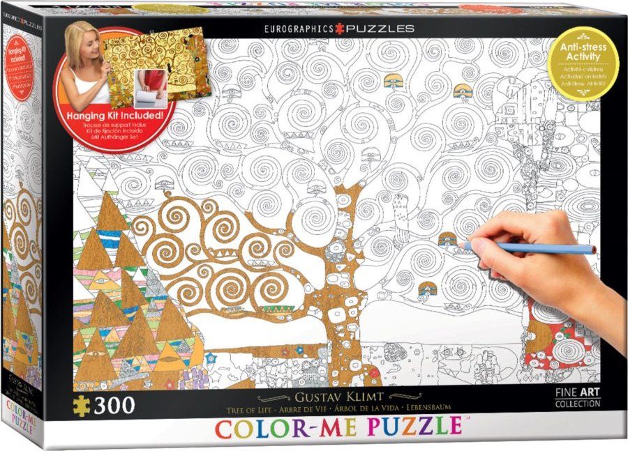 EUROGRAPHICS Color me puzzle Strom života 300 dílků + sada na zavěšení - obrázek 1