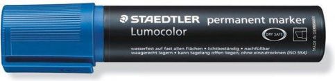 Permanentní popisovač "Lumocolor 388", modrá, 2-12 mm, klínový hrot, STAEDTLER - obrázek 1