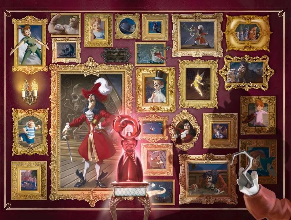 RAVENSBURGER Puzzle Villainous: Kapitán Hook 1000 dílků - obrázek 2